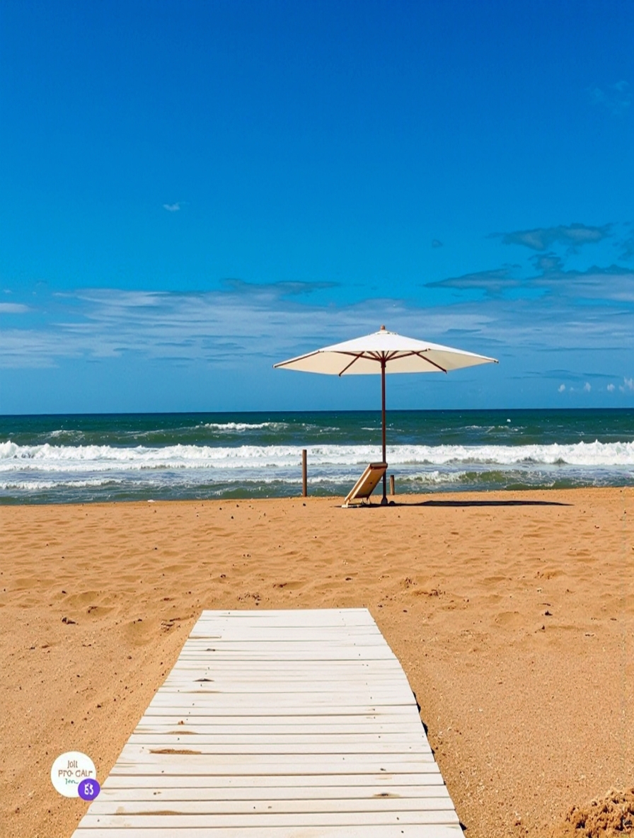 Arena Club de Playa frente al mar