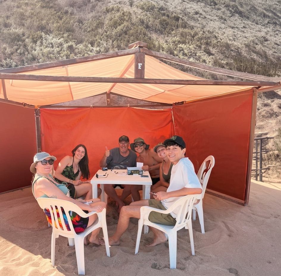 Carpa grande con espacio adicional